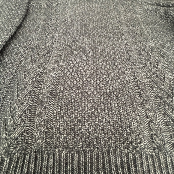 Marks and Spencer men's wool blend grey cable knit fishermen's sweater size M - Picture 7 of 11